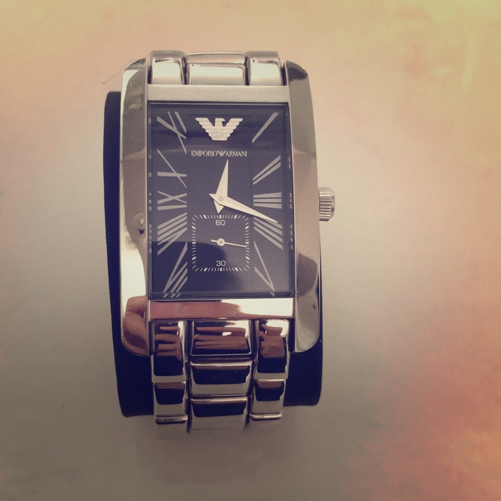 Men’s silver watch